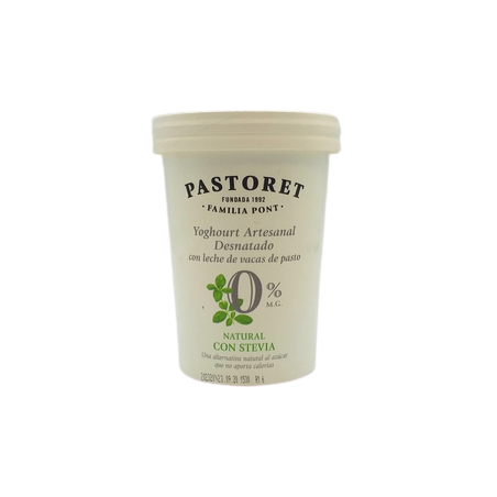 Pastoret Yoghourt Artesanal Con Stevia Desn.Nat.500g