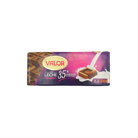 **valor Chocolate Leche 35% Cacao Tab.300grs