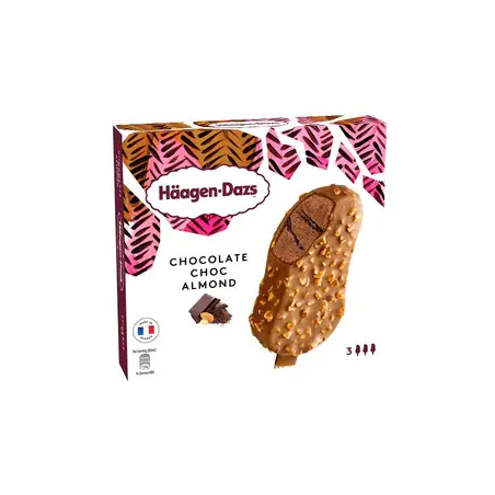 Haagen Dazs Chocolate Choc Almond Stick3x80ml