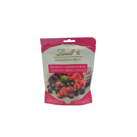 Lindt Sensation Fruit Ch.N.Frambuesa Aran.Rojos150