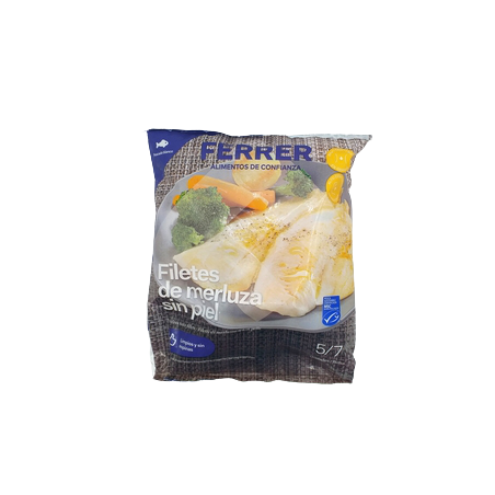 Ferrer Merluza Filetes S/Piel 500grs