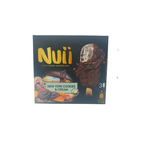 Nuii Bombon Choco Negro Con Almendras Calif Pack3x90ml
