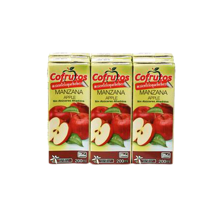 Cofrutos Nectar Manzana S/A Pack X 6