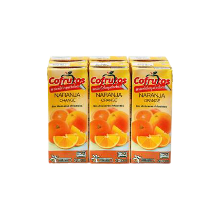 Cofrutos Nectar Naranja S/A Pack X 6