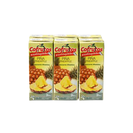 Cofrutos Nectar Piña S/A Pack X 6
