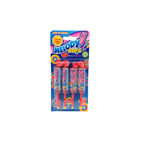 Chupa Chups Melody Pops Fruta X 4
