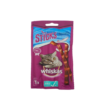 Whiskas Sticks Salmon X 3