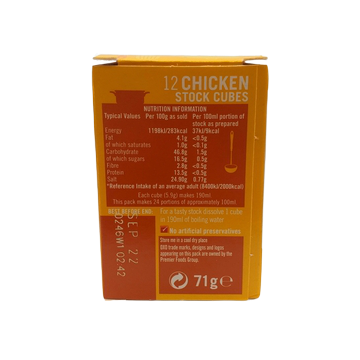 Oxo Chicken Stock 71grs