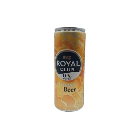 Royal Club Ginger Beer 0% Suiker Lata 250ml