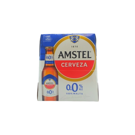 Amstel S/Alcohol Botellin Pack6 X 25cl