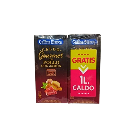 G.B.Caldo Gourmet Pollo C/Jamon 1ltr+1ltr S/Cargo