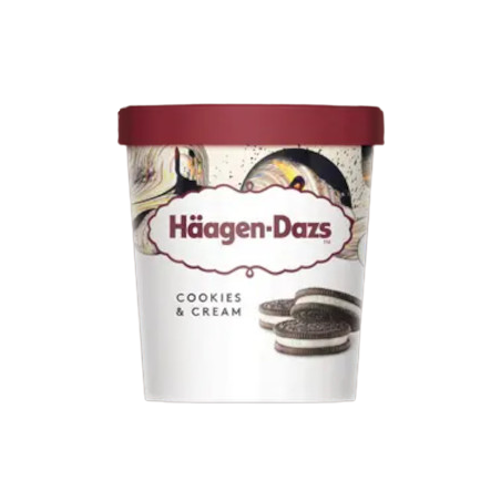 Haagen Dazs Cookies & Cream Vaso 400grs