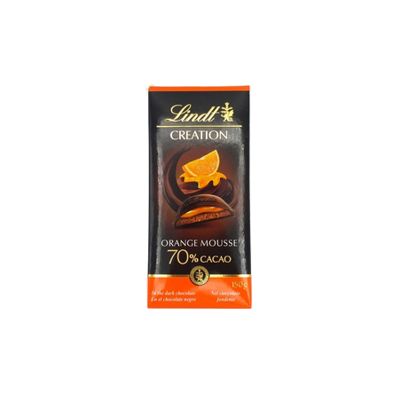 Lindt Creation Orange 70% Cacao Tab.150grs