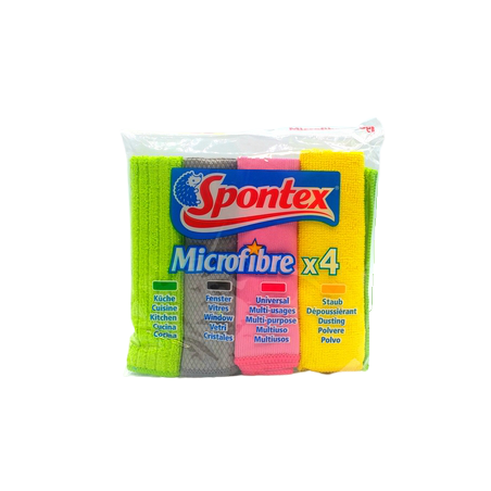 Spontex Bayeta Microfibra Kit 4u