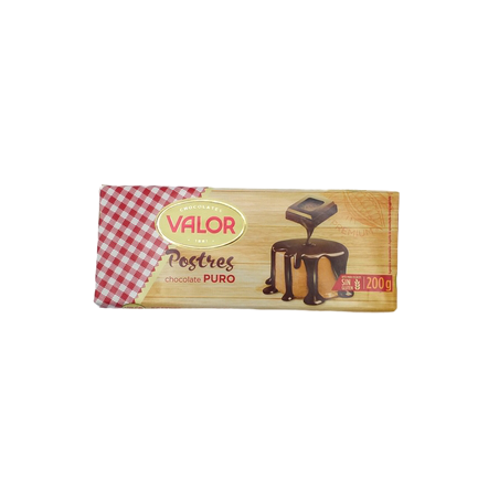 Valor Chocolate Postres Puro 200grs