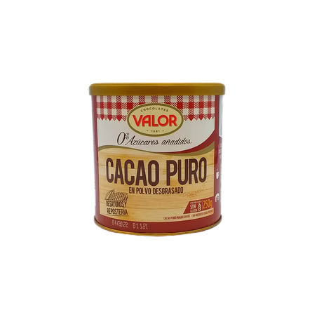 Valor Cacao Puro En Polvo 0% Azucar 250grs
