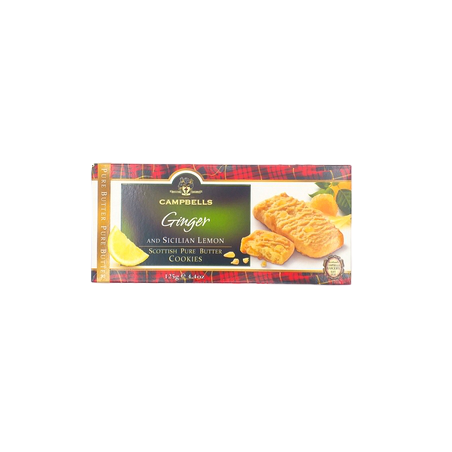 Campbells Ginger And Sicilian Lemon Cookies 125grs