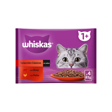 Whiskas Carnes Pouch 4x85grs