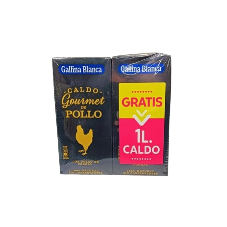 G.B.Caldo Gourmet Pollo 1ltr+1ltr S/Cargo
