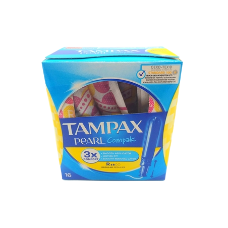 Tampax Compak Pearl Regular X 16uds