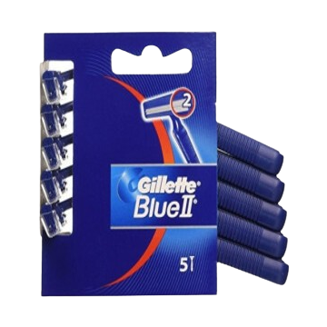 Gillette Blue II Hoja Pack X 5