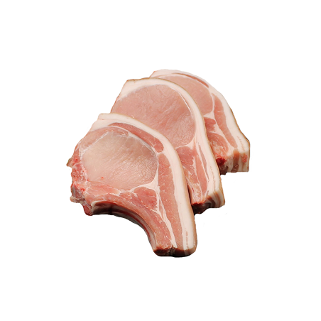 Chuletas Lomo Cerdo con Piel
