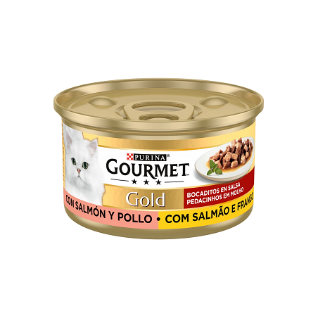 Friskies G.Gold Salmon Pollo 85grs