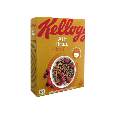 Kelloggs All Bran Fibre Plus 375grs