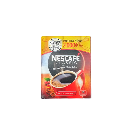 *nescafe Descafeinado Cajita 10 Sobres