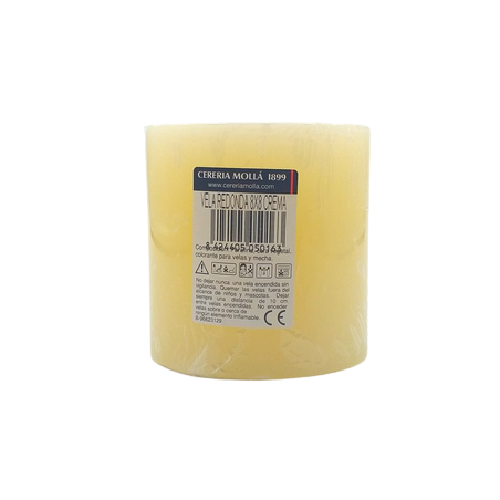 Vela Redonda 8x8 Crema
