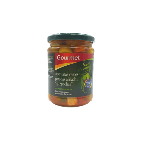 Gourmet Aceitunas Verdes Gazpachas Fco 250grs