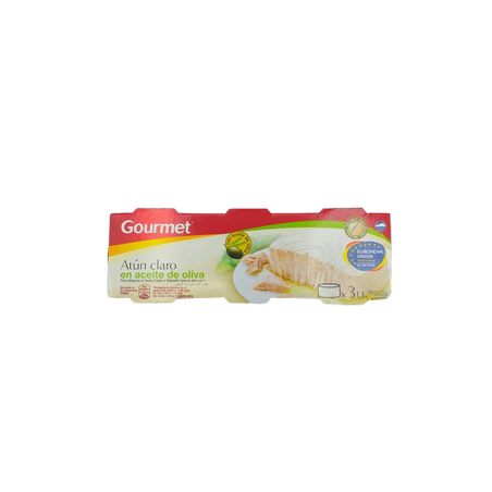 Gourmet Atún Claro Aceite Oliva Pack 3x52grs
