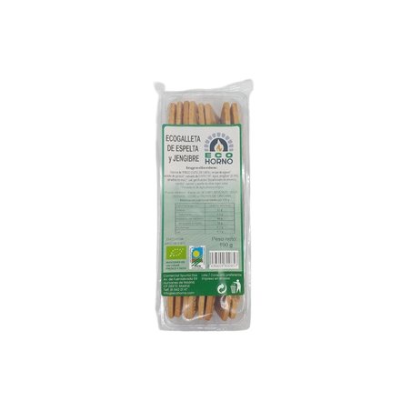 Eco Horno Ecogalletas Espelta Jengibre Bio 190grs