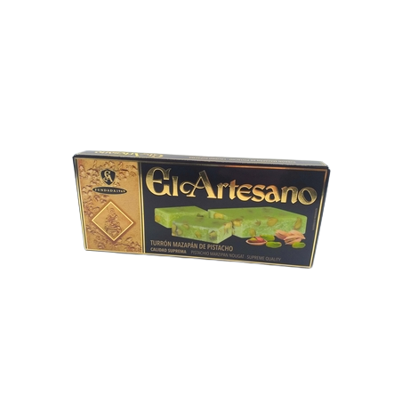 El Artesano Turron Mazapan de Pistacho 200grs
