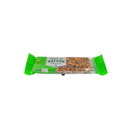 Taste Of Nature Barrita Manzana Frutos Sec.40grs
