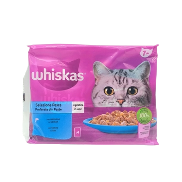 Whiskas Pescado Pouch 4x85grs