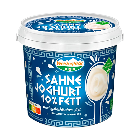 Weidegluck Sahn Joghurt 10% Fett 1kg