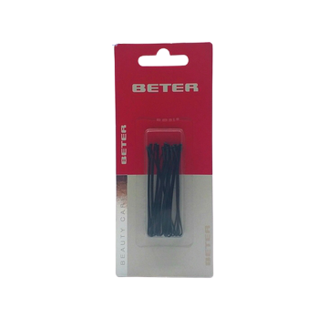 Clips Planos Negros Flora X 12