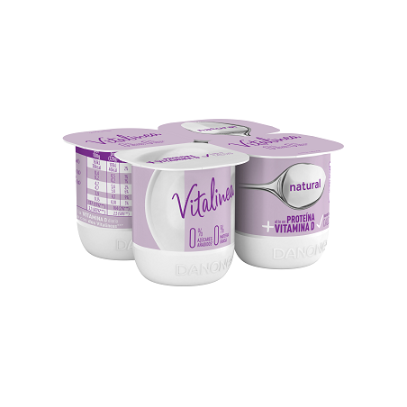 Danone Vitalinea 0% Natural 4x120grs