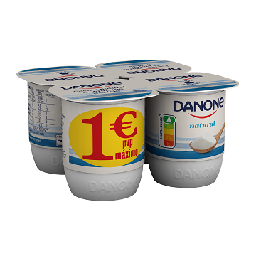 Danone Yoghourt Natural X 4