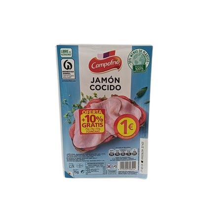 Campofrio Jamon Cocido Lonchas 75grs