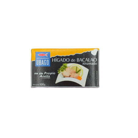Ubago Higado de Bacalao Ahumado 100grs