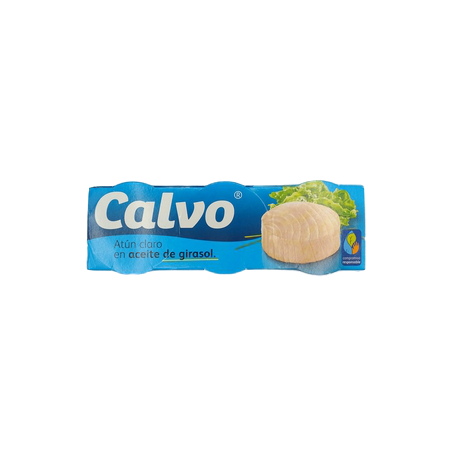 Calvo Atun Claro En Aceite Girasol Pack 3x65grs